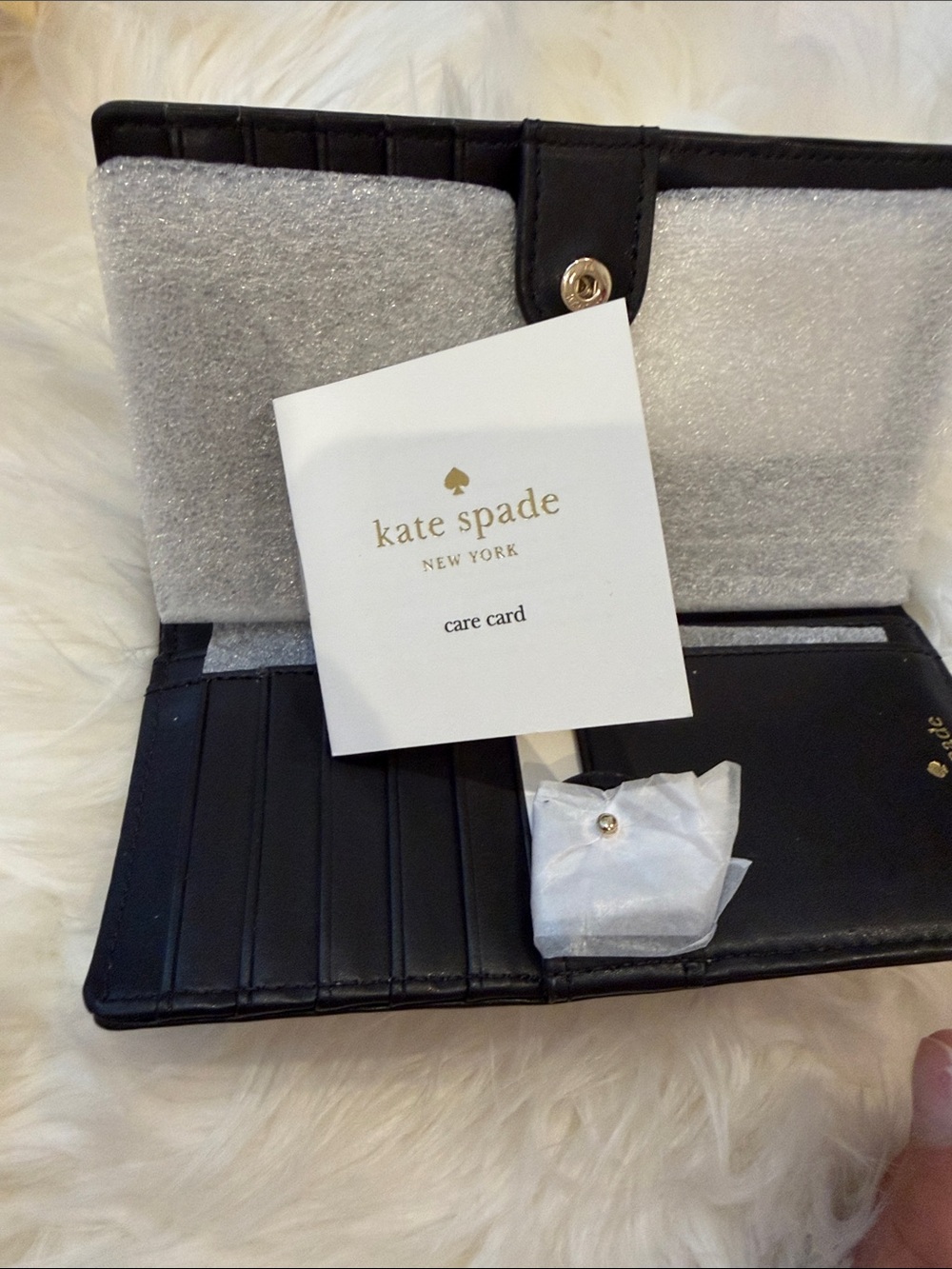 kate spade Leopard-Print Zip Wallet in Black, Brown & Tan - Picture 8 of 8